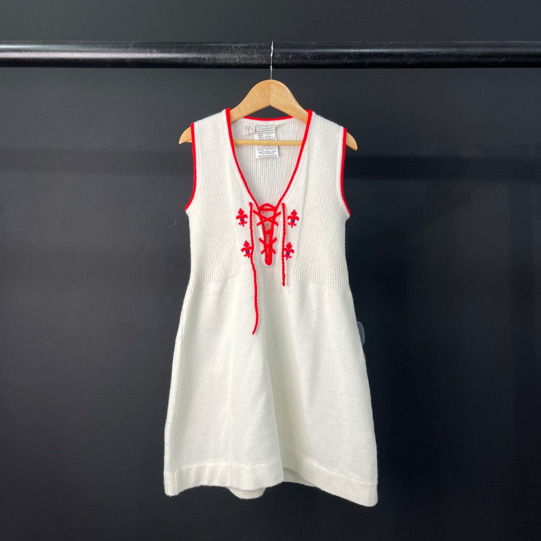 SIN MARCA  Vestido Sin Manga  Blanco  Talle S