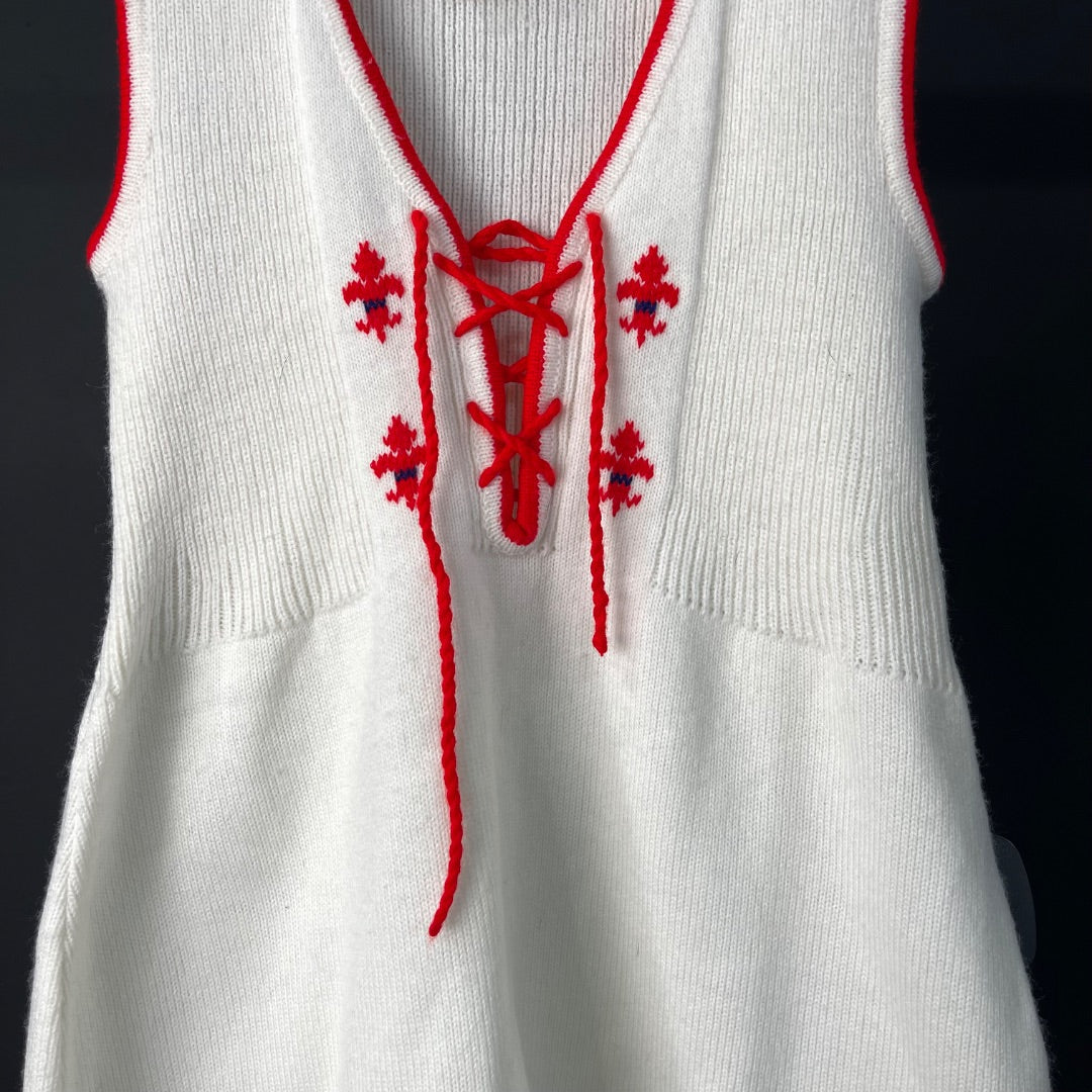 SIN MARCA  Vestido Sin Manga  Blanco  Talle S