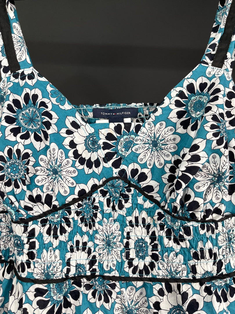 TOMMY HILFIGER Top Sin Mangas Varios Floral Talle M