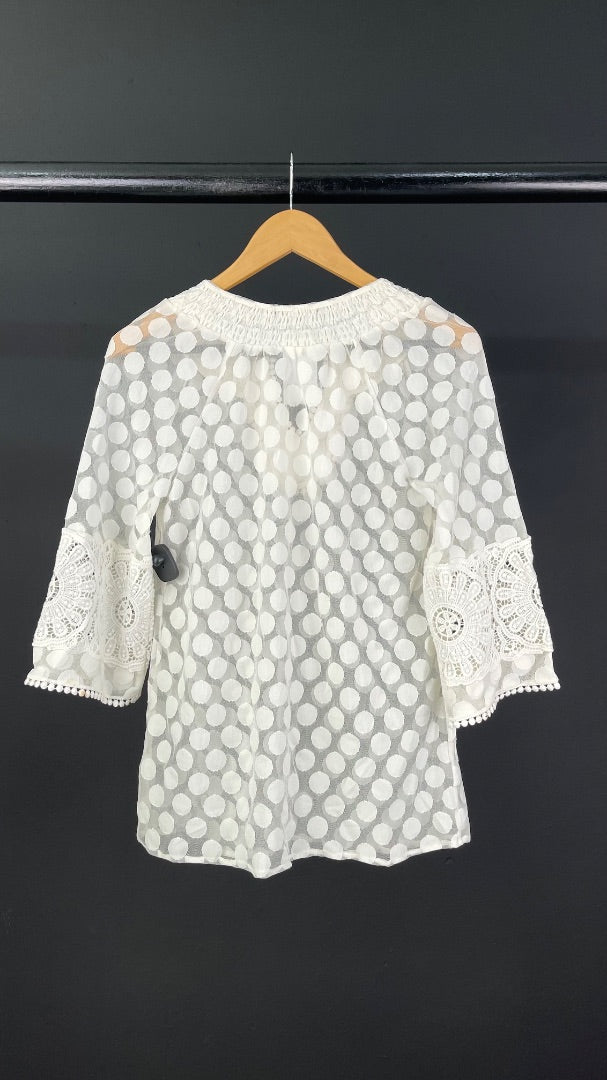 ALFANI Blusa Blanco Talle XS