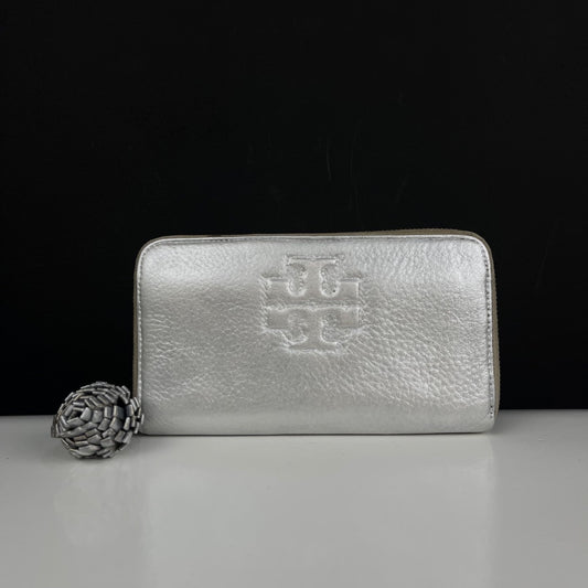TORY BURCH Billetera Plateado Talle Unico