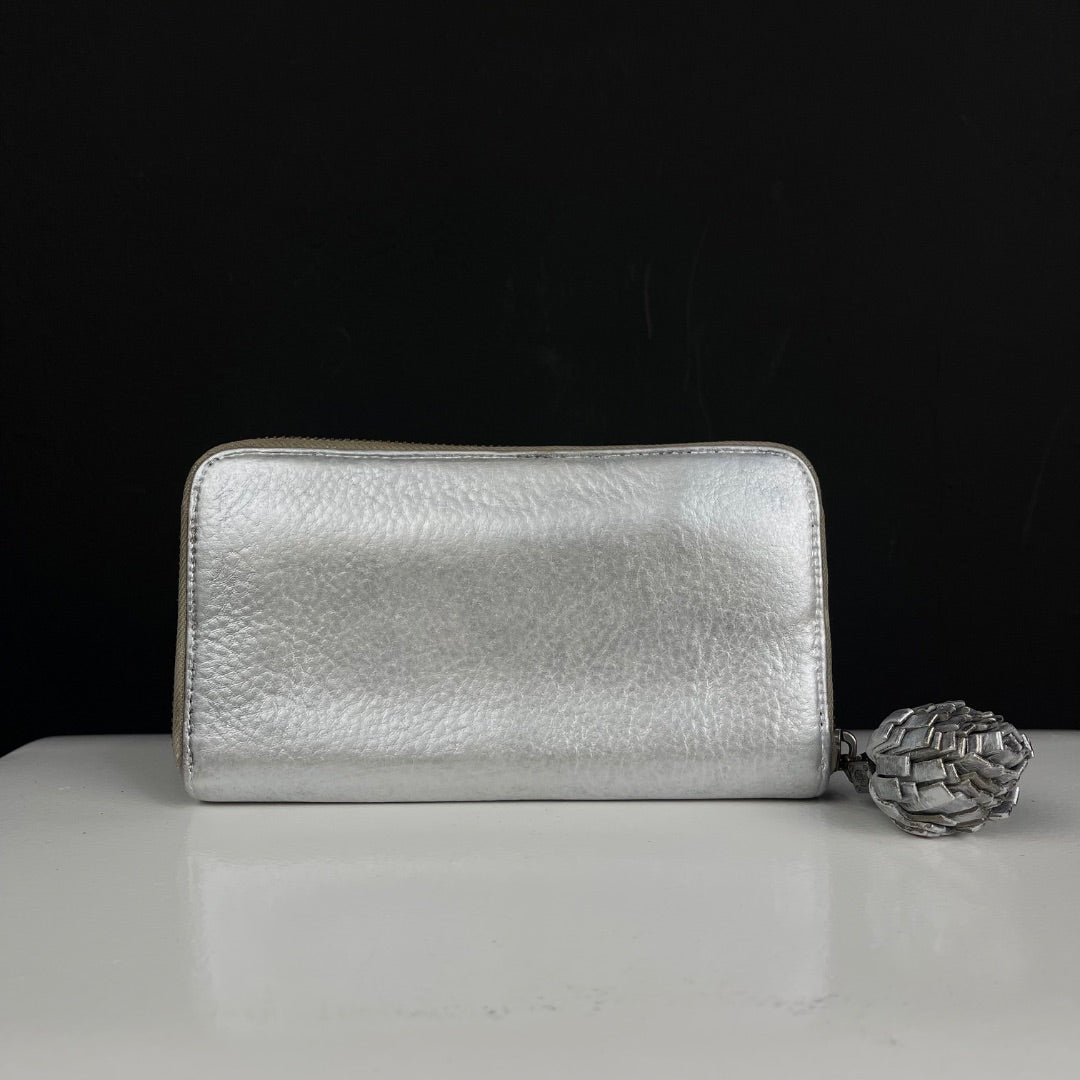 TORY BURCH Billetera Plateado Talle Unico