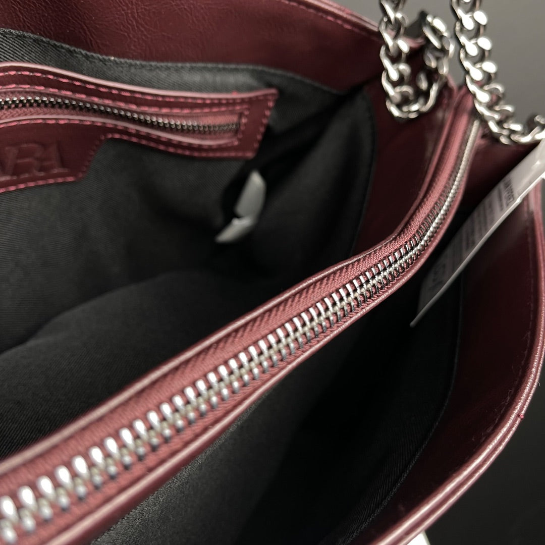 ZARA Cartera Bordeaux Talle Unico