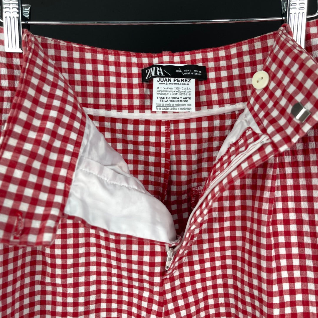 ZARA Short Varios  Cuadritos Talle L