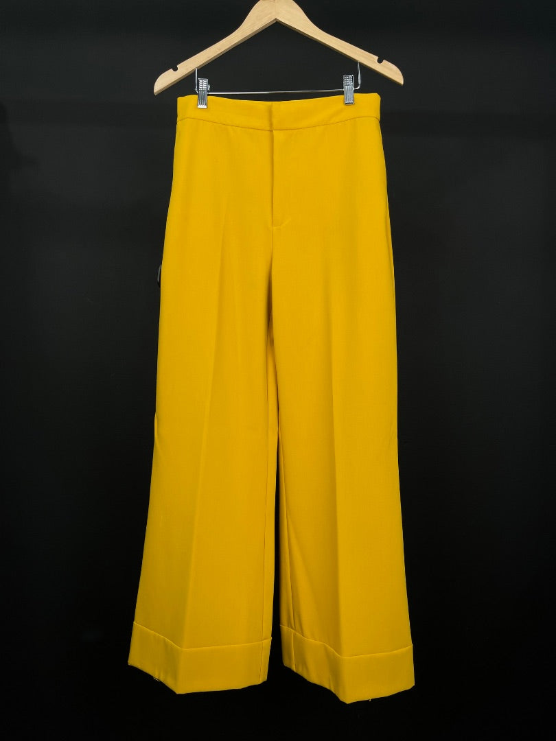 ZARA Pantalon Amarillo Talle M