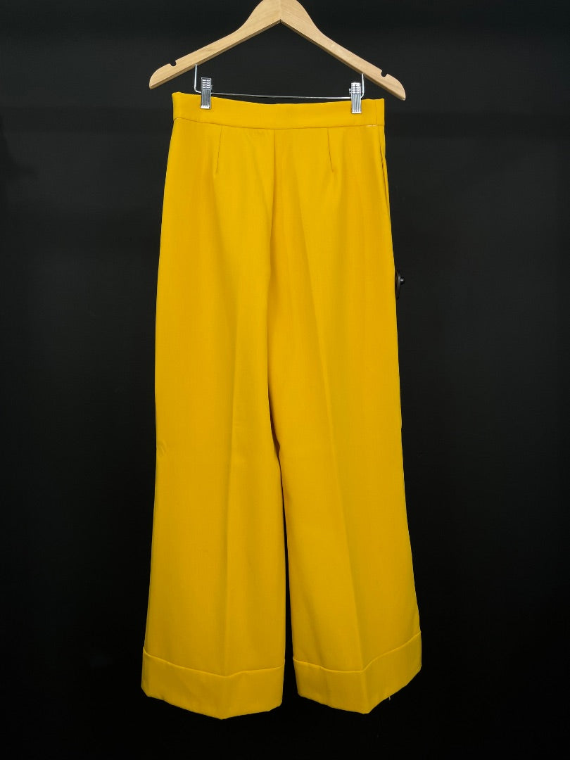 ZARA Pantalon Amarillo Talle M