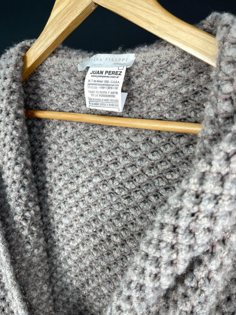 FABIANA FILIPPI Poncho Gris Talle S