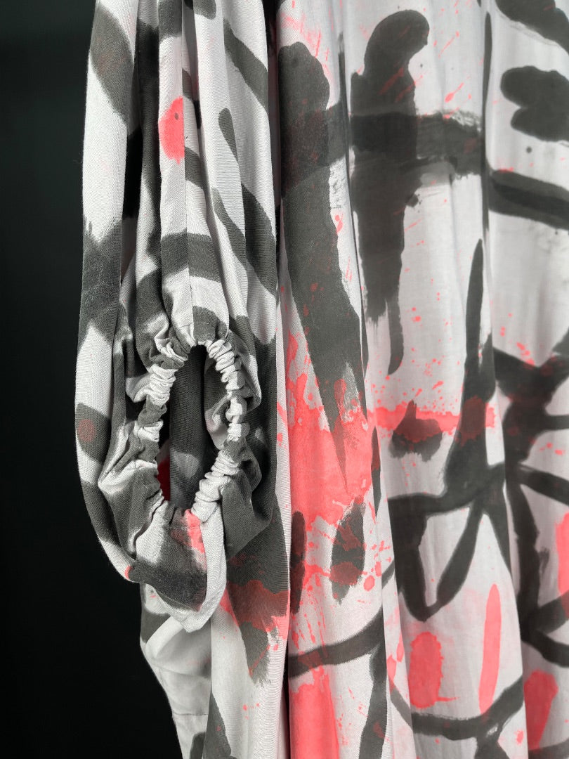 SIN MARCA Vestido Estilo Graffiti Talle S