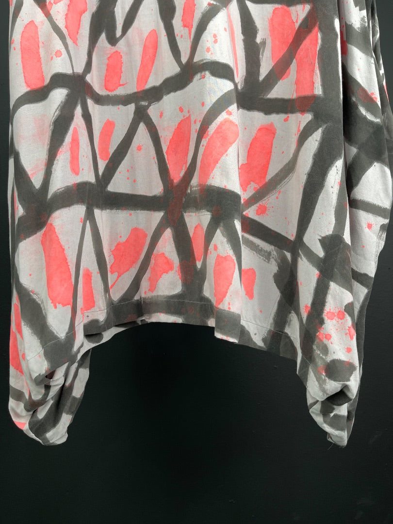 SIN MARCA Vestido Estilo Graffiti Talle S