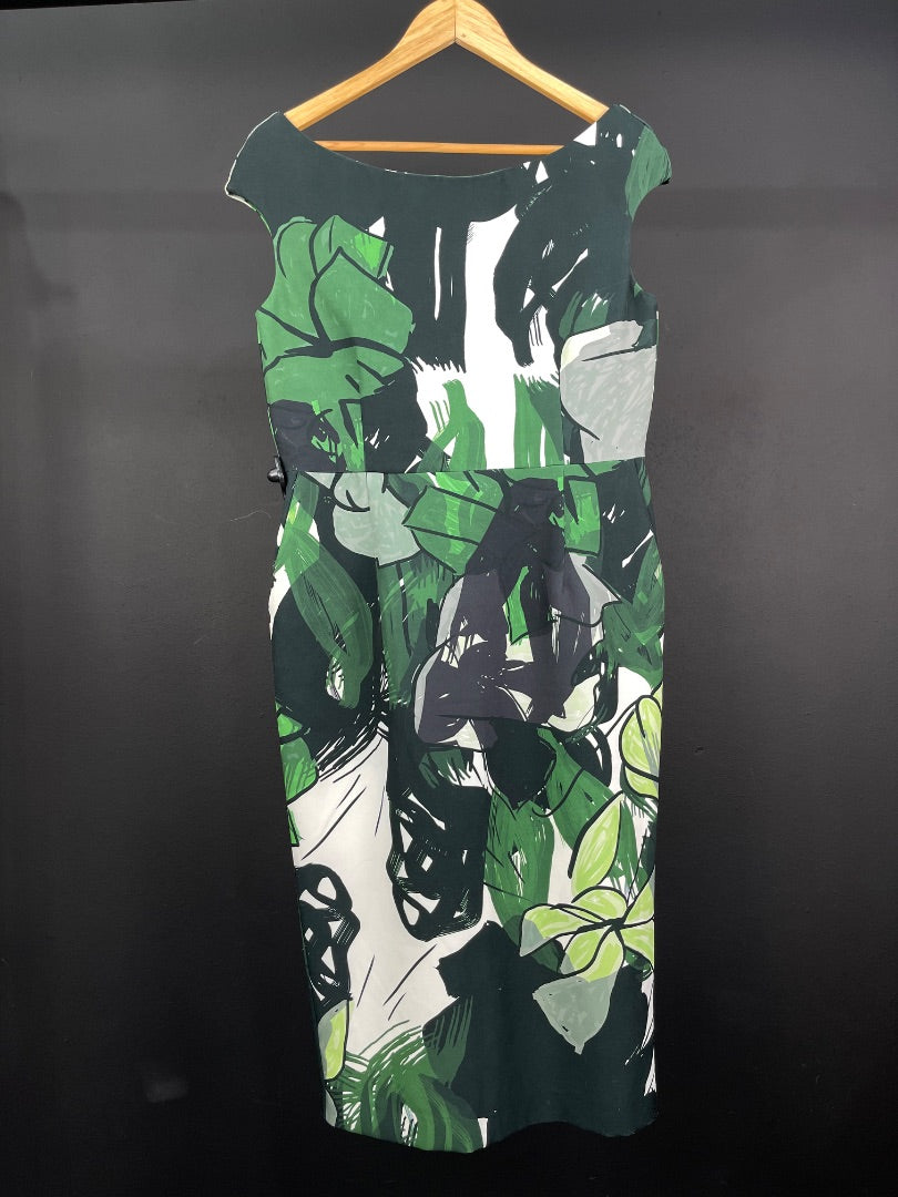 SANDRO FERRONE  Vestido Sin Manga  Color Varios  Estampado  Talle 46