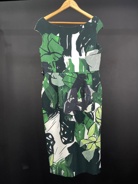 SANDRO FERRONE  Vestido Sin Manga  Color Varios  Estampado  Talle 46