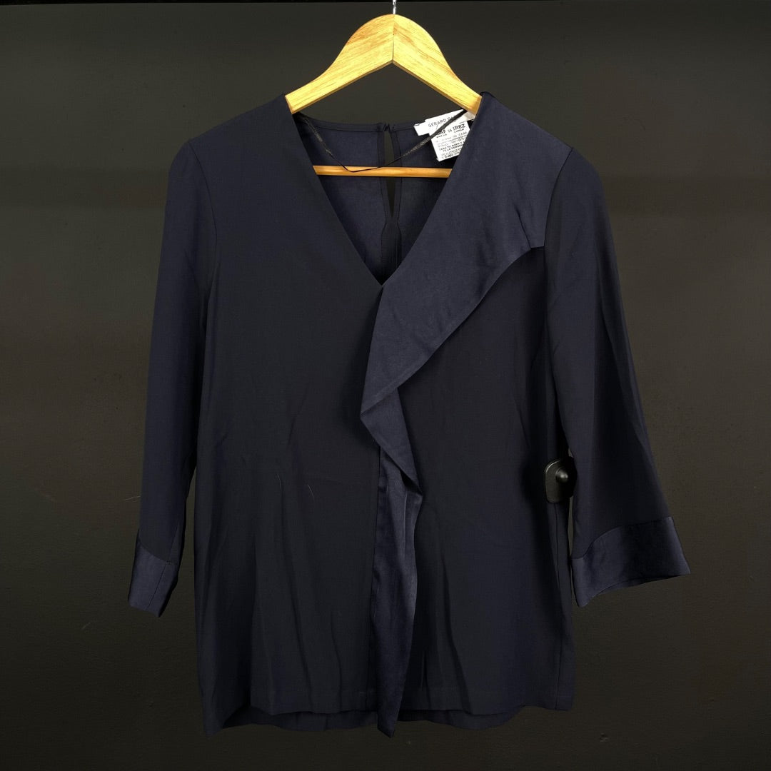 GERARD DAREL Blusa Manga Larga Azul Talle 36