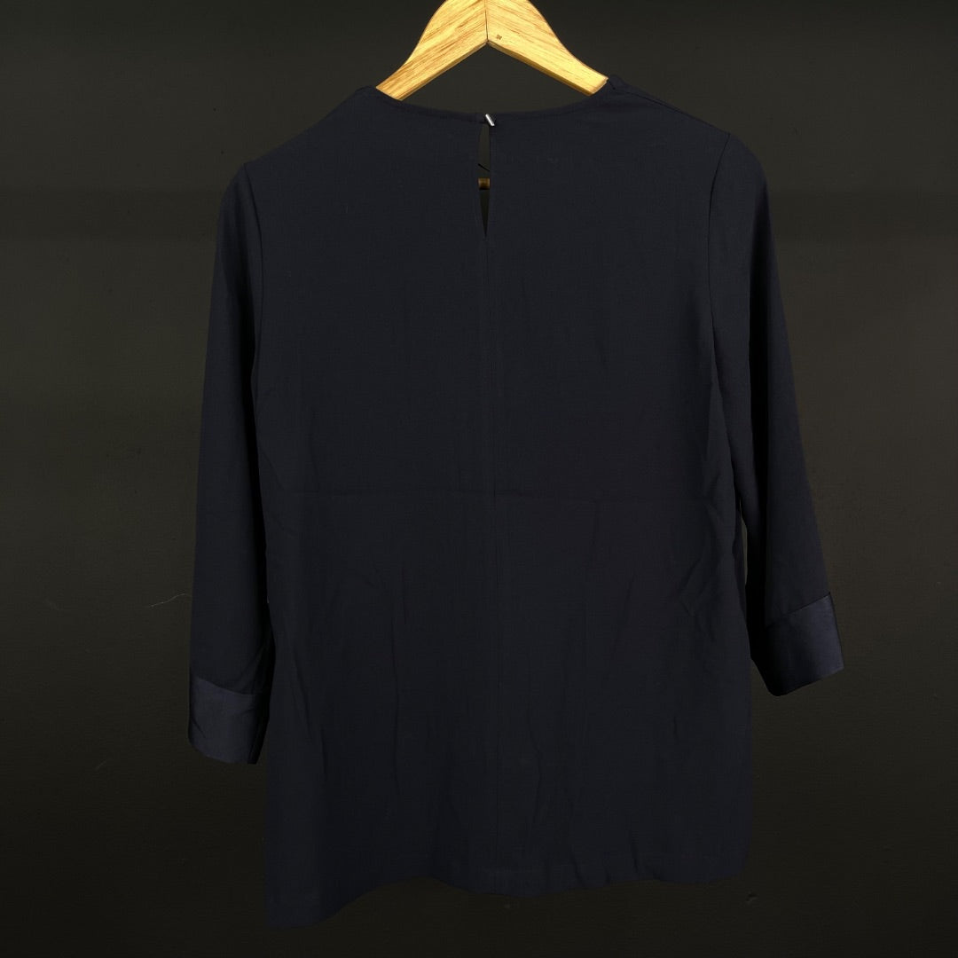 GERARD DAREL Blusa Manga Larga Azul Talle 36