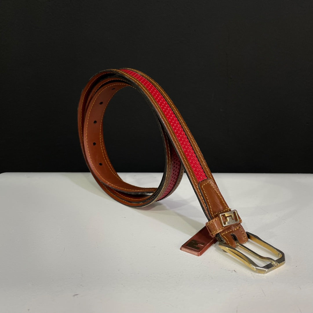 TED LAPIDUS  Cinturon Otro  Color Rojo  Medida 105cm