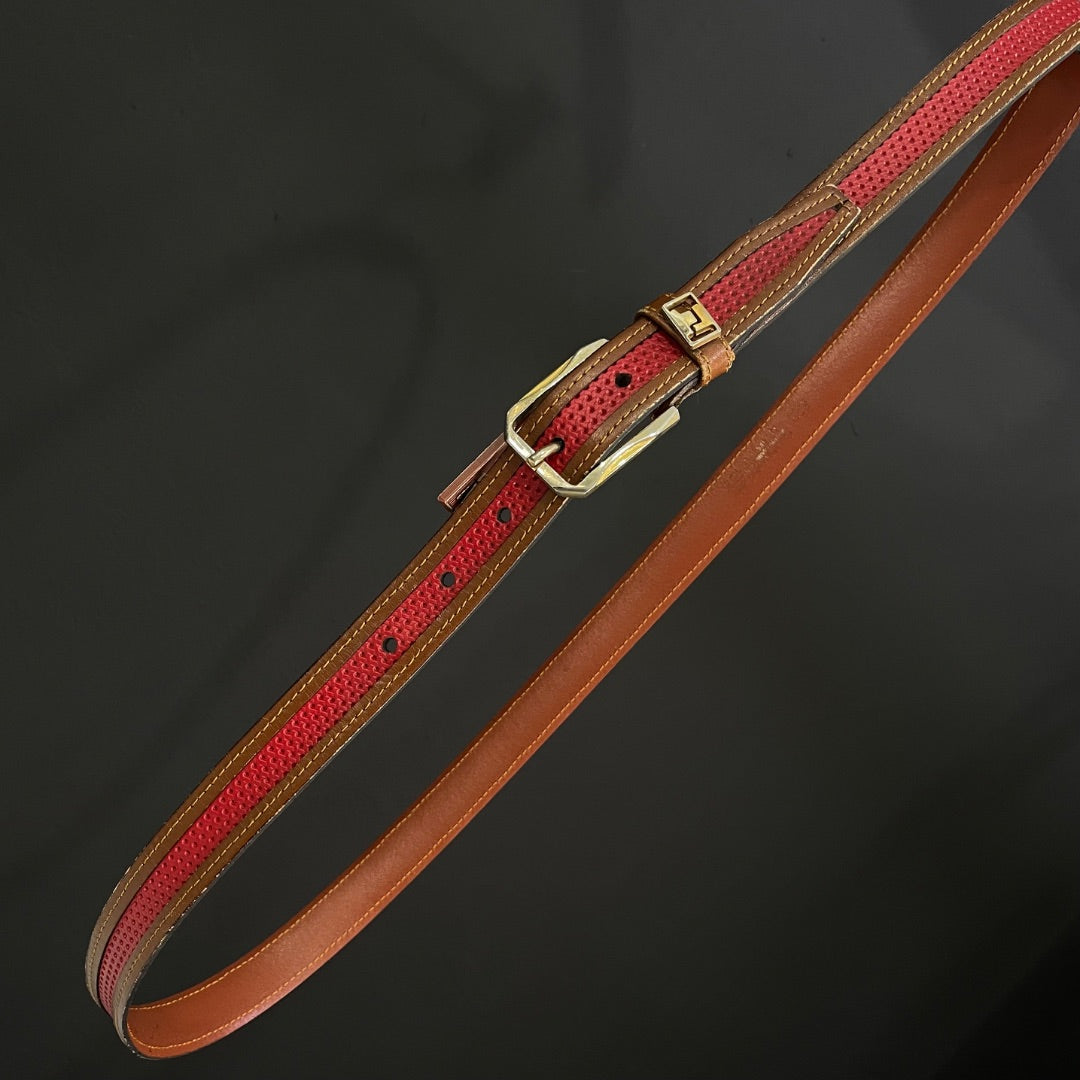 TED LAPIDUS  Cinturon Otro  Color Rojo  Medida 105cm