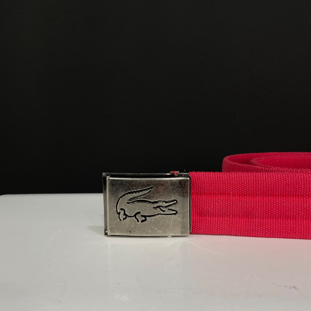 LACOSTE  Cinturon Otro  Color Rojo  Talle 90