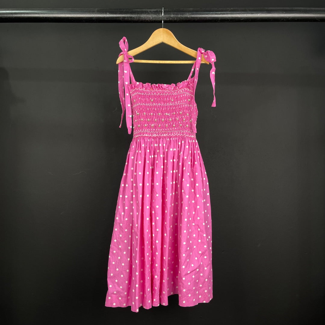 SIN MARCA  Vestido Sin Manga  Varios Lunares  Talle 10