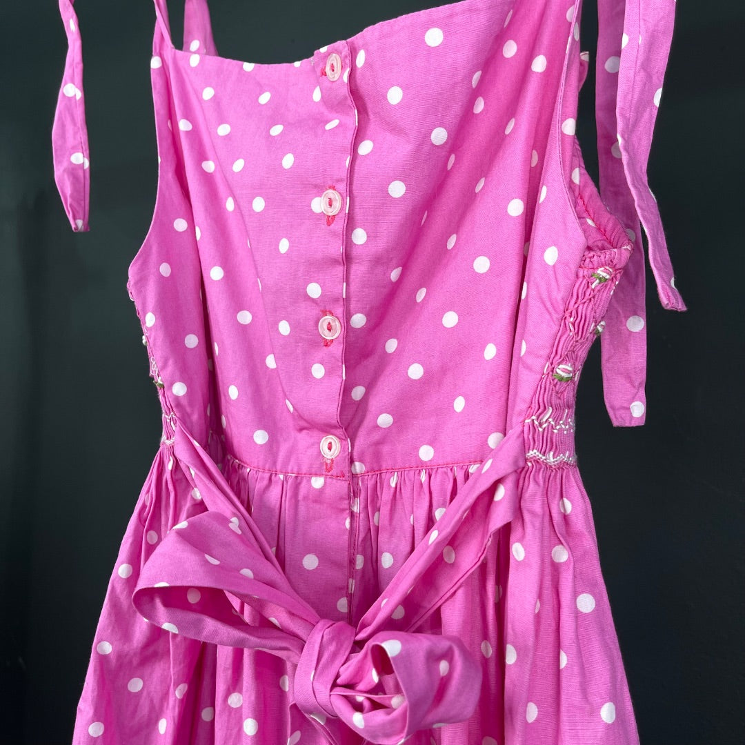 SIN MARCA  Vestido Sin Manga  Varios Lunares  Talle 10