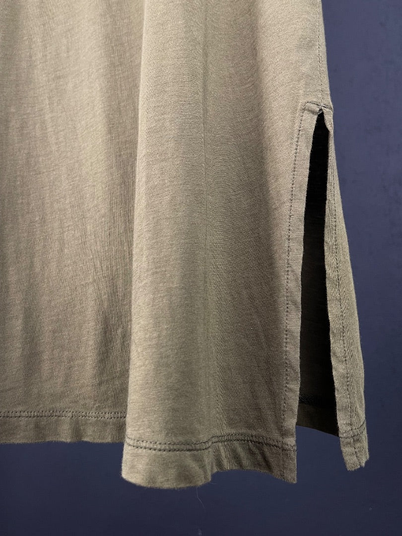 UNIQLO Vestido Manga 3/4 Verde Talle XS