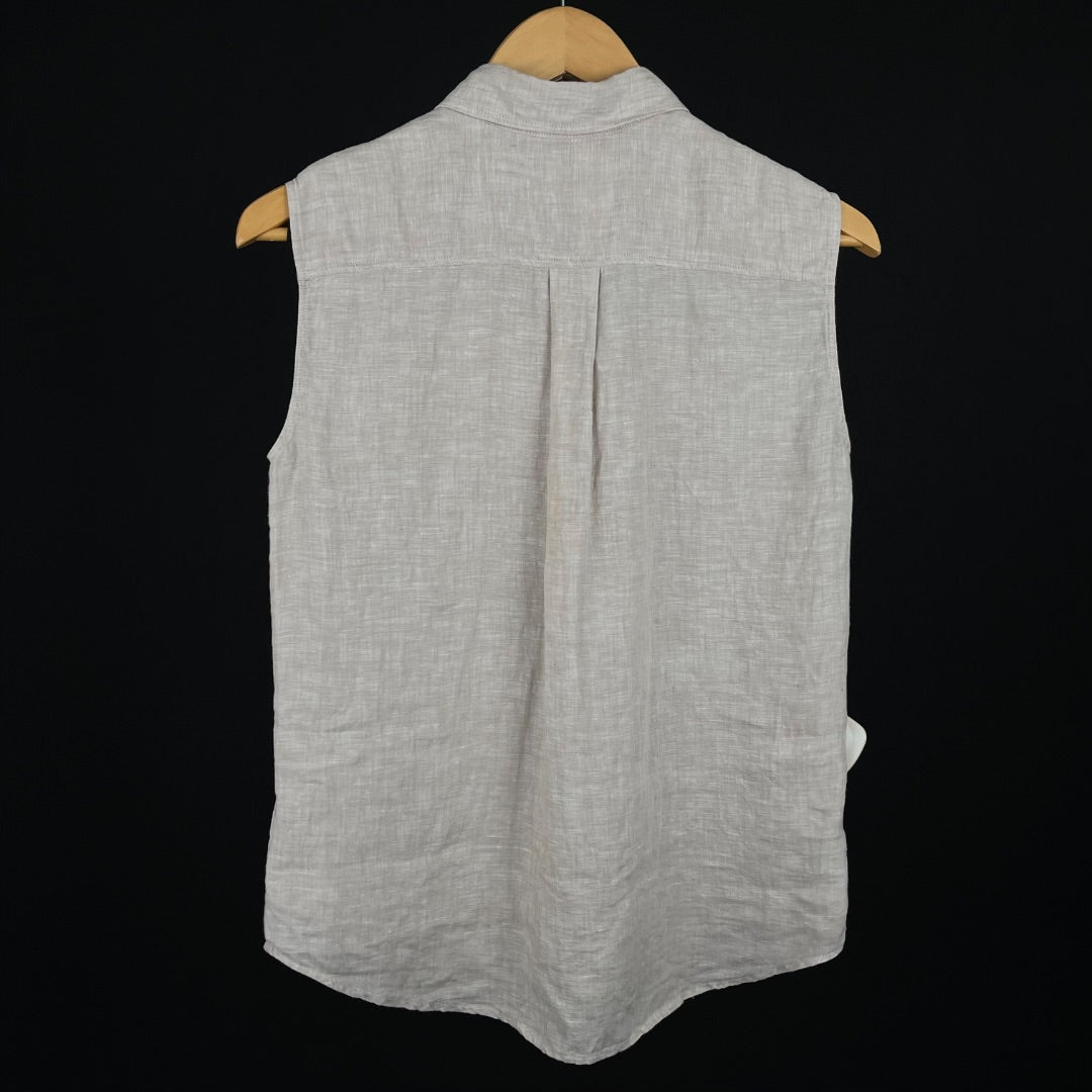 UNIQLO Camisa Sin Mangas Beige Talle XS