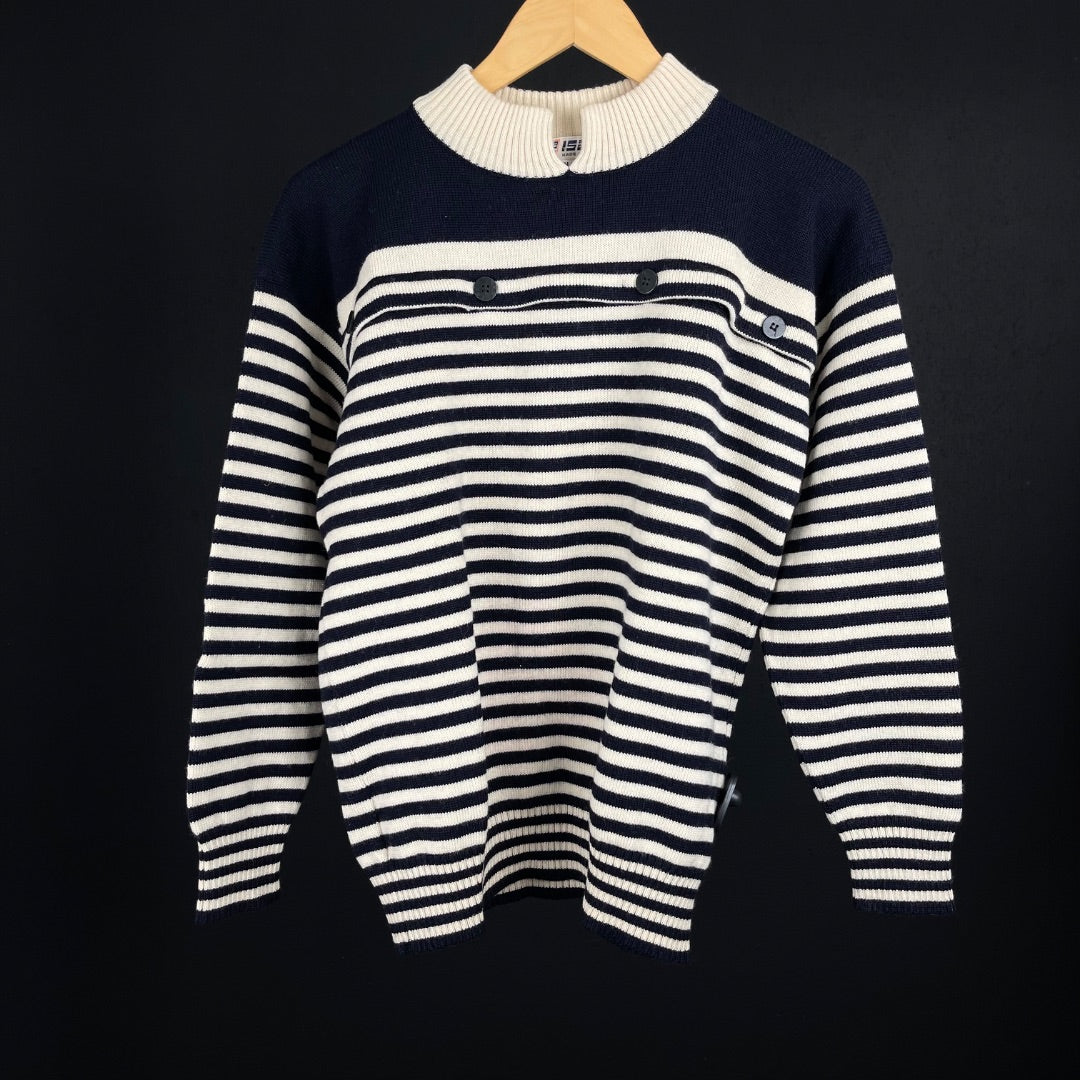 ISAM Sweater Beige y Azul Talle 48