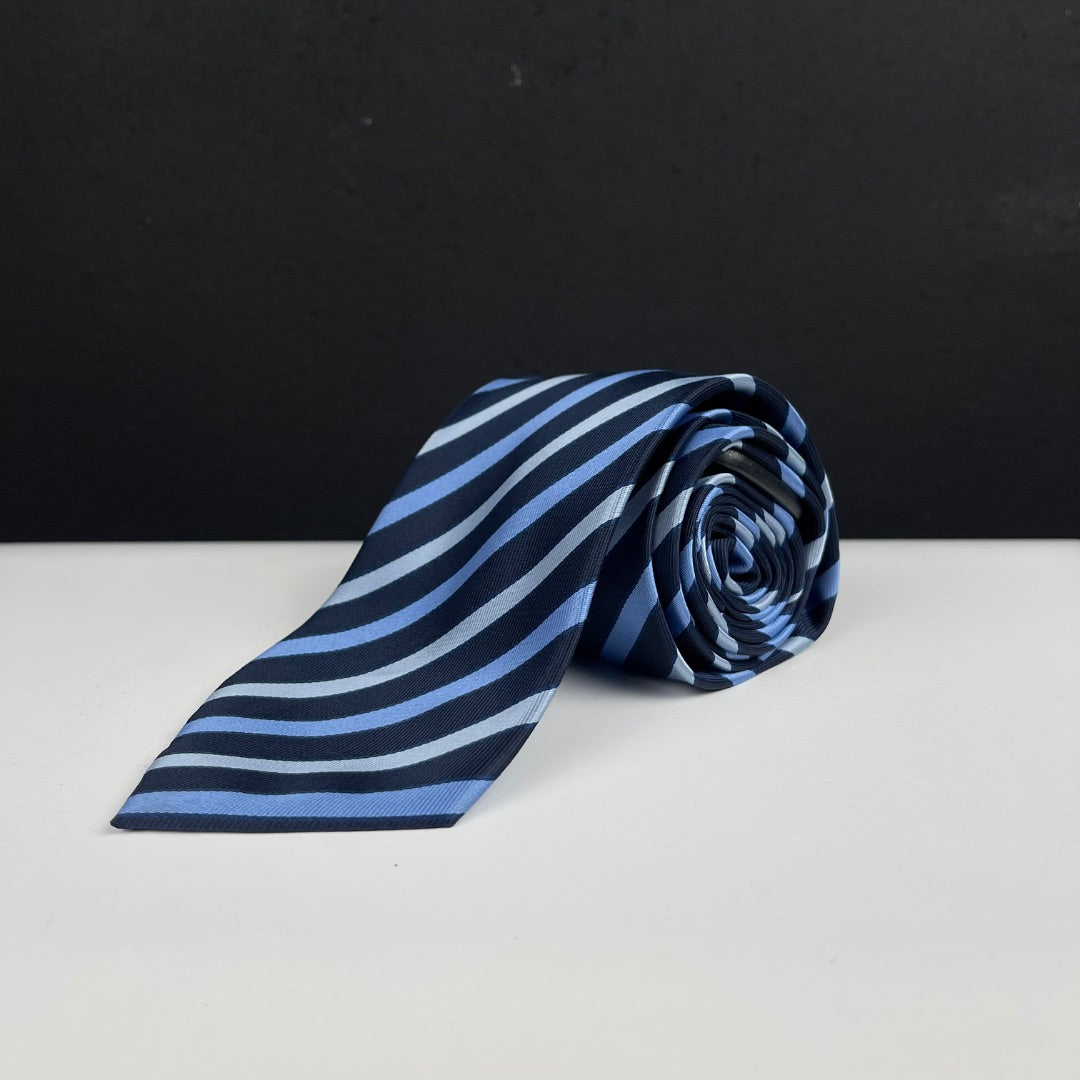 SAINT LAURENT Corbata Varios Rayado Talle Unico