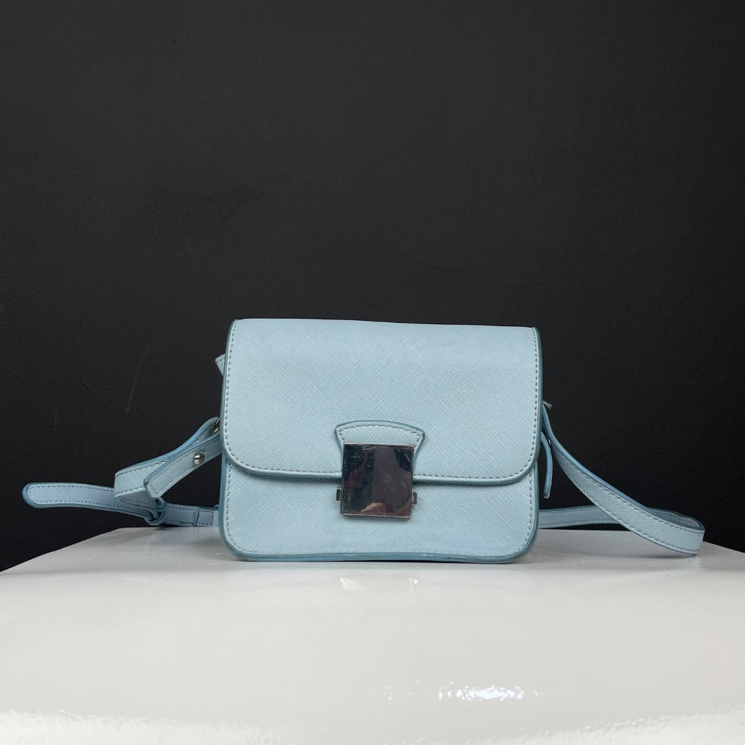ZARA  Cartera  Celeste  Talle Unico