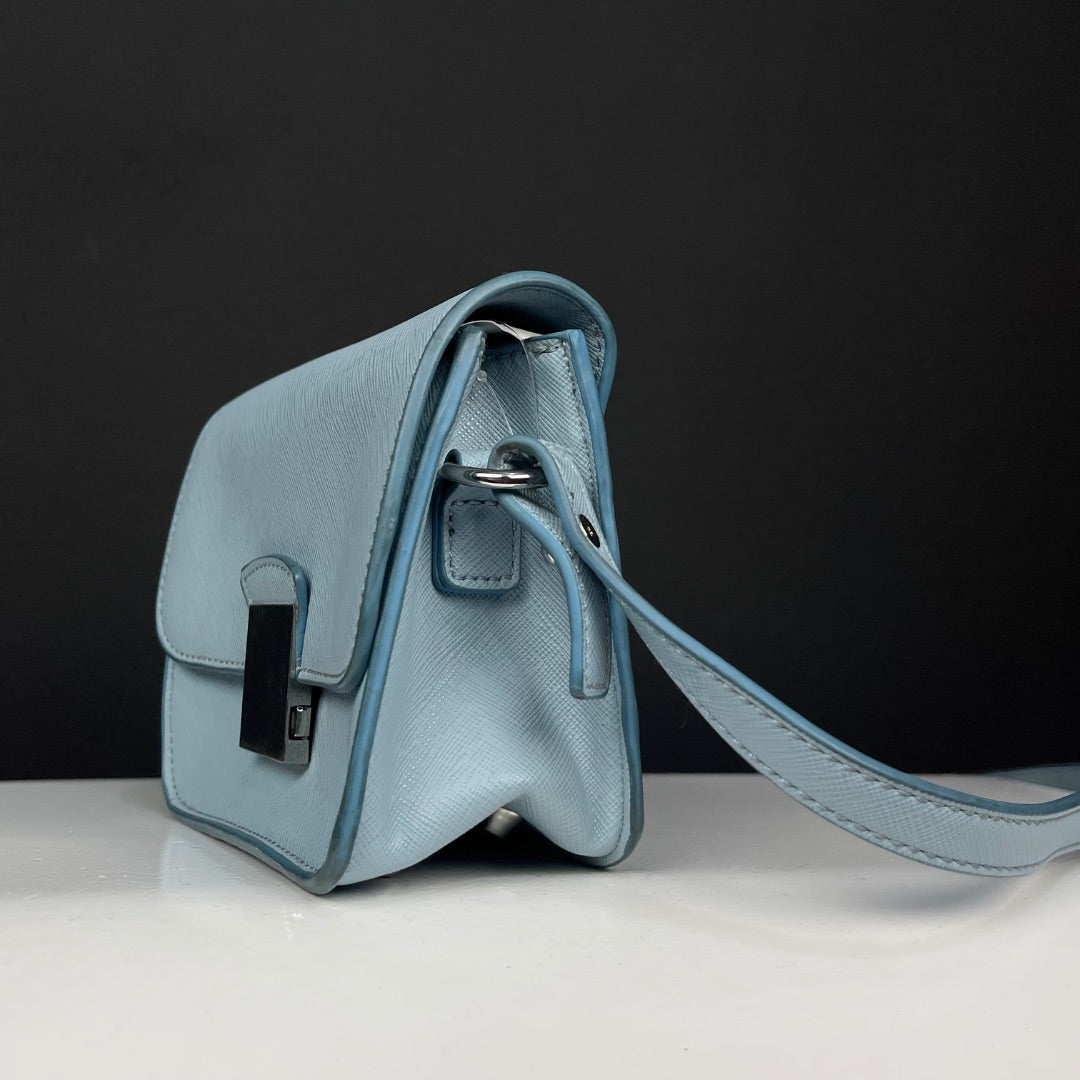 ZARA  Cartera  Celeste  Talle Unico