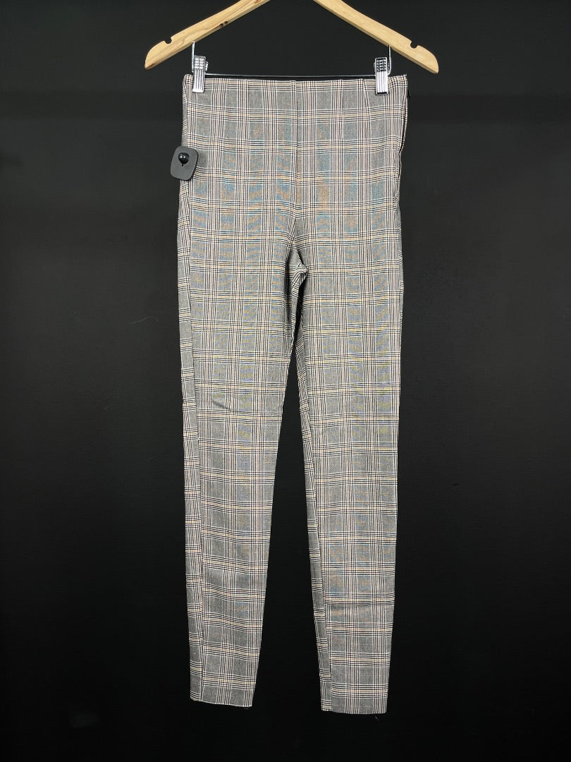 ZARA Pantalon Varios Escoces Gris Talle S