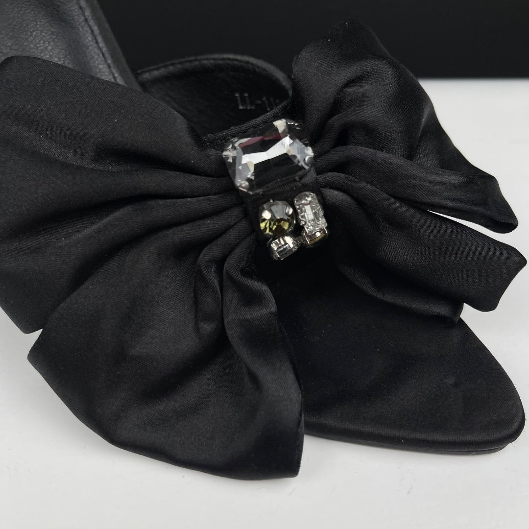 PLATO Taco Alto Fino Negro Talle 39