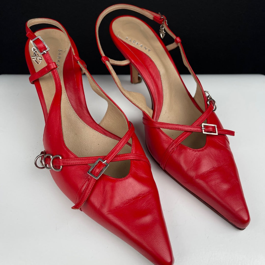 SARKANY Taco Bajo Rojo Talle 9