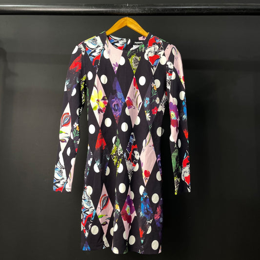 DESIGUAL Vestido Manga Larga Varios  Estampado Talle M