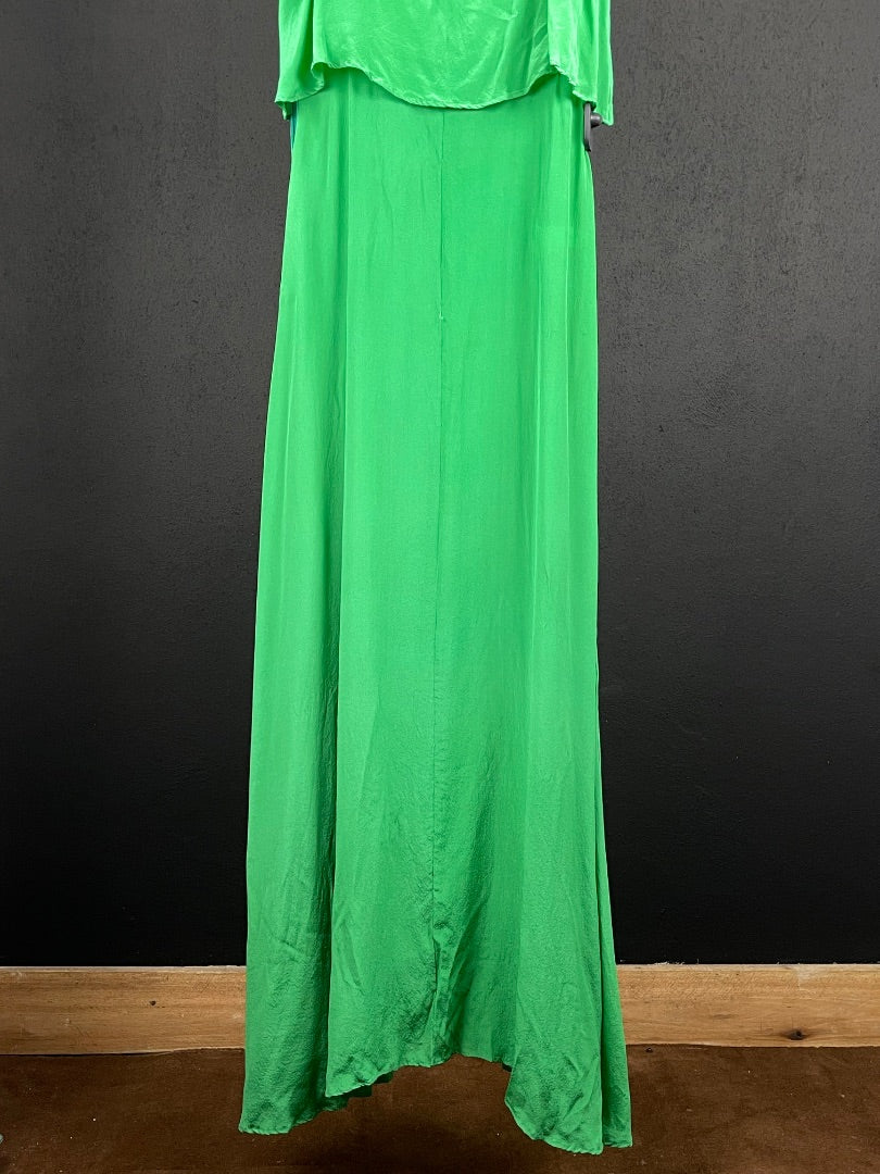 GARZA LOBOS Vestido Verde Talle 38