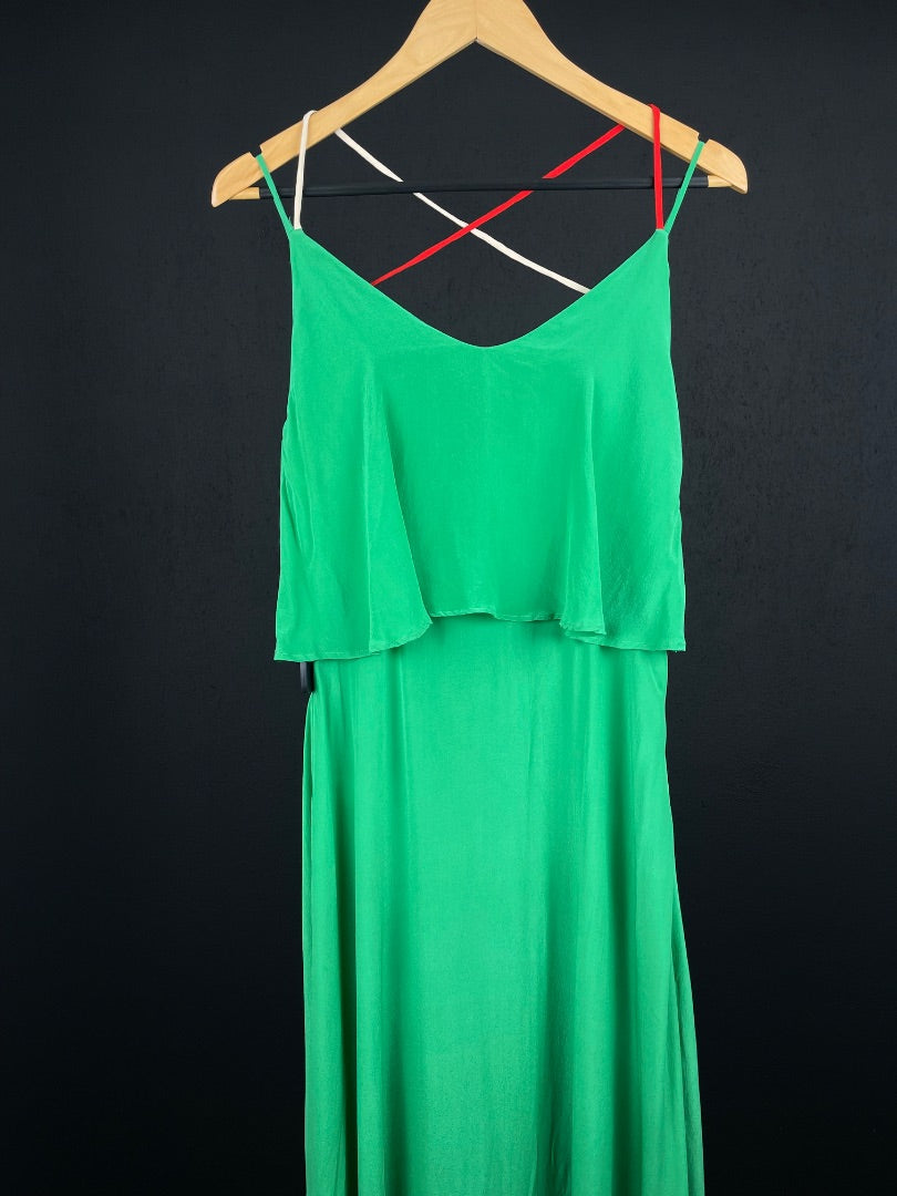GARZA LOBOS Vestido Verde Talle 38