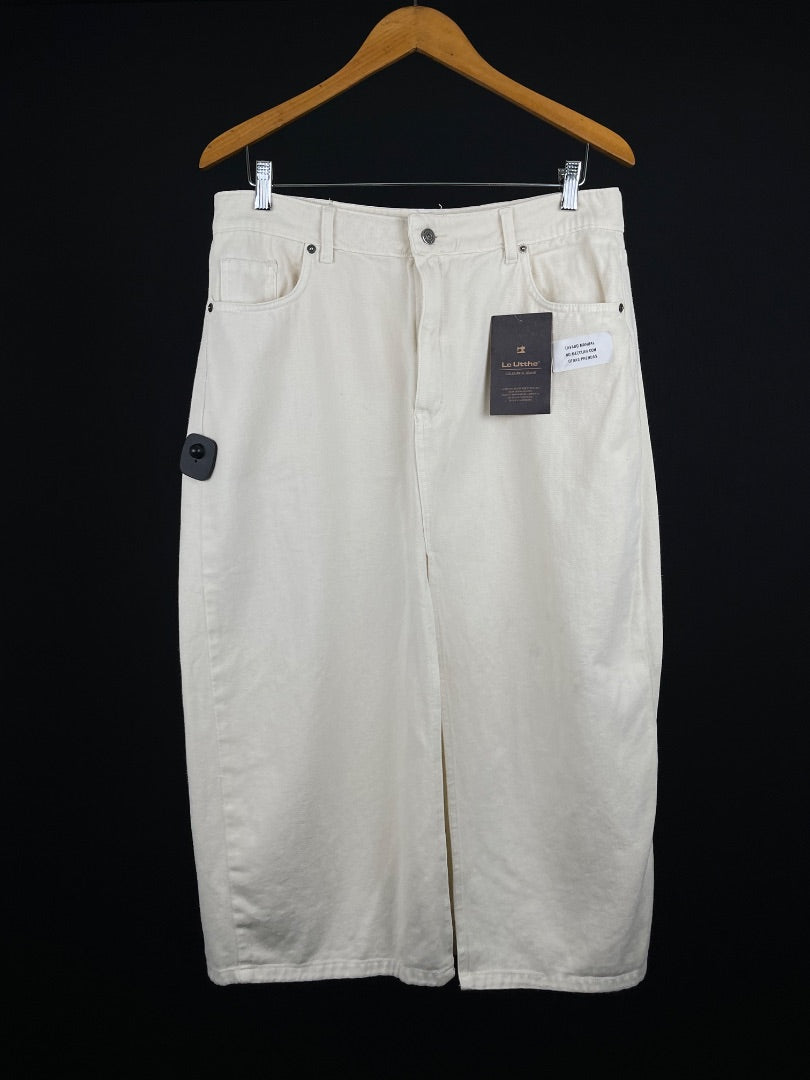 LE UTTHE Pollera Larga Beige Talle 42
