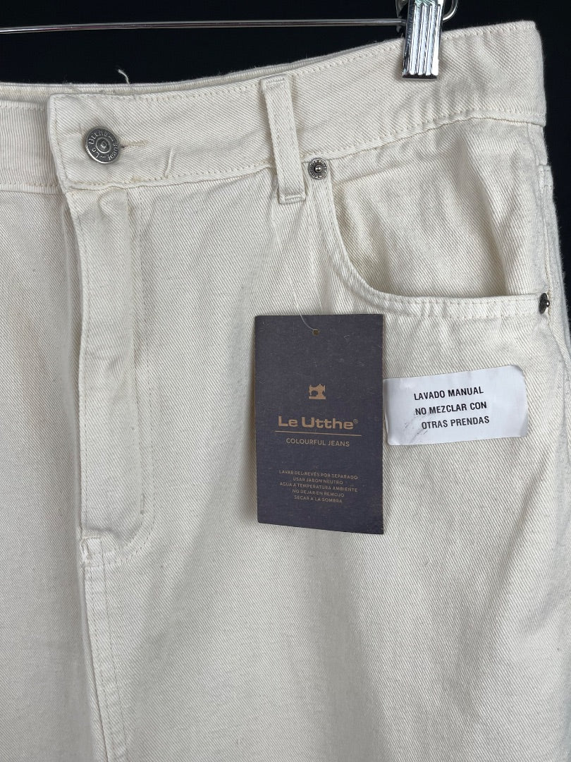 LE UTTHE Pollera Larga Beige Talle 42
