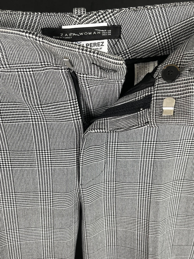 ZARA Pantalon Varios  Escoces Talle 40