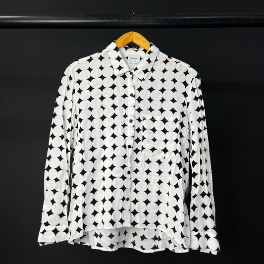 BIMBA Y LOLA Camisa Manga Larga Varios Blanco Y Negro Talle S