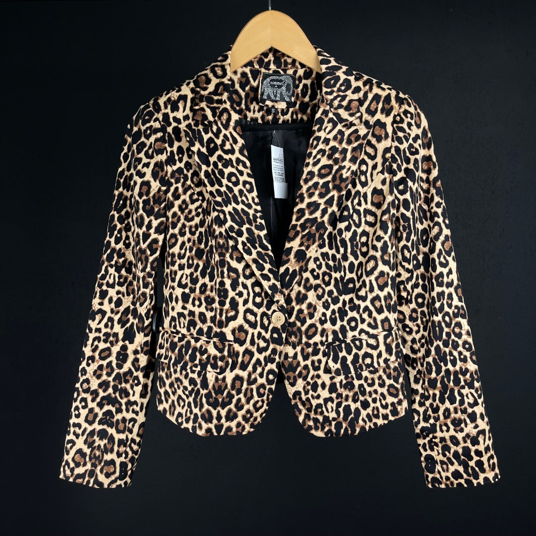 RIMMEL Saco Varios  Animal Print Talle S