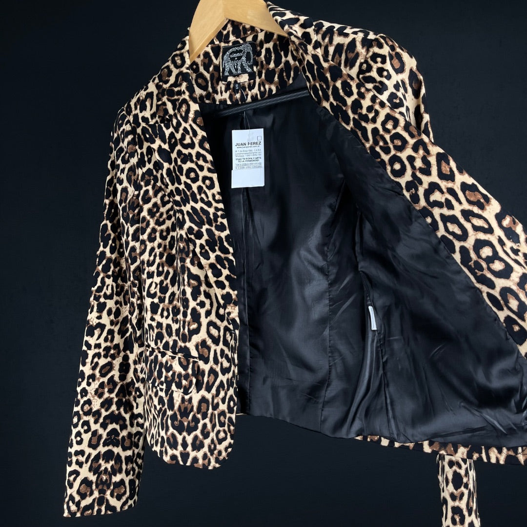 RIMMEL Saco Varios  Animal Print Talle S
