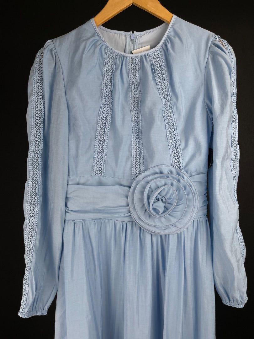 SIN MARCA Vestido Celeste Talle 2
