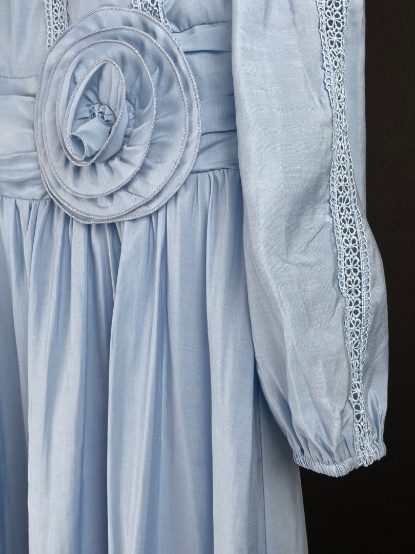 SIN MARCA Vestido Celeste Talle 2