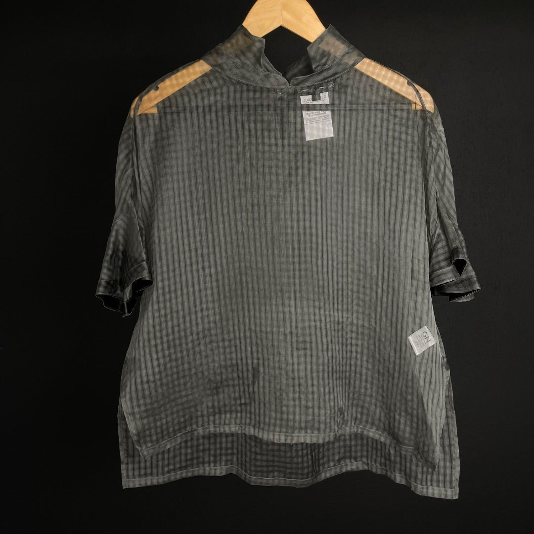 GRACIELA NAUM Camisa Manga Corta Varios  Cuadrille Talle M