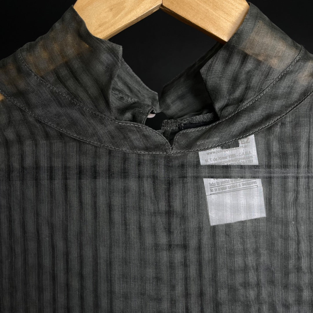GRACIELA NAUM Camisa Manga Corta Varios  Cuadrille Talle M