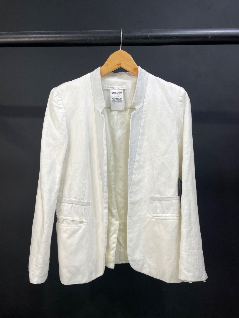DE LA OSTIA Saco Blanco Talle 1