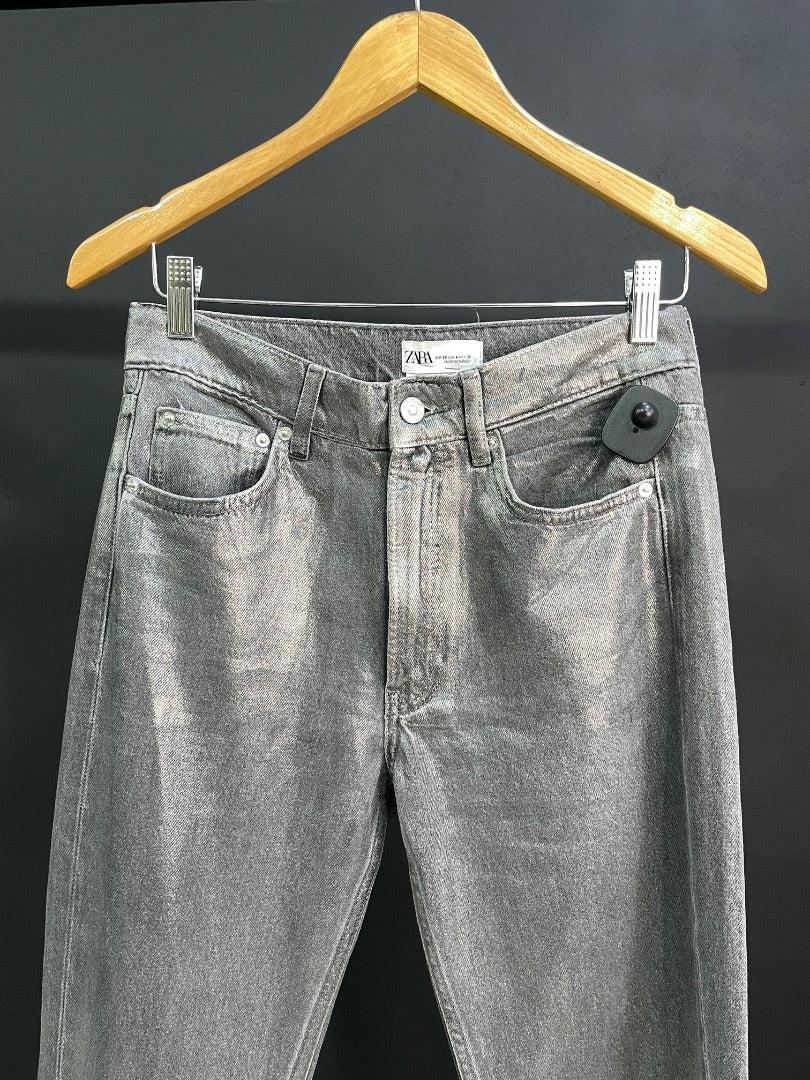 ZARA Pantalon Jean Gris Talle 36
