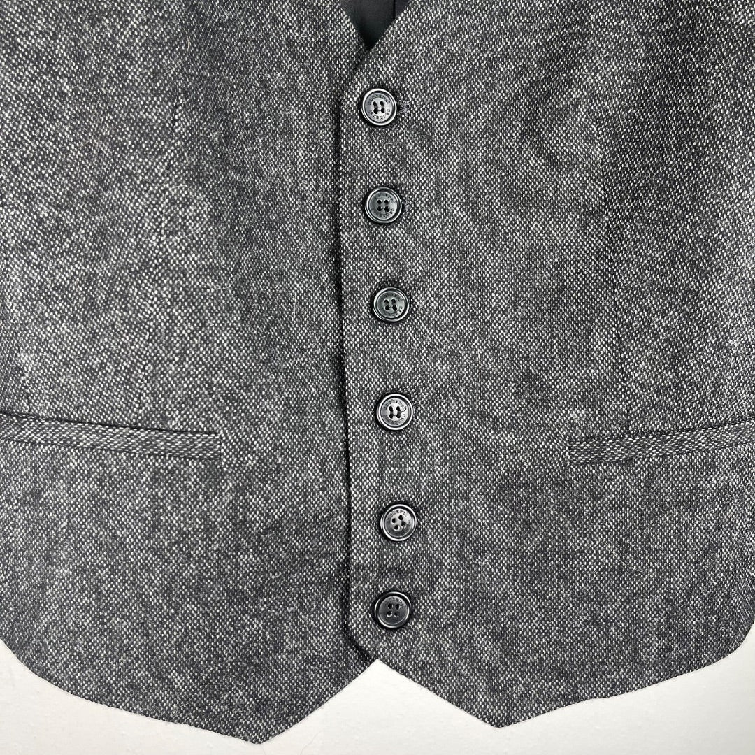 CACHAREL Chaleco Corto Gris Talle L
