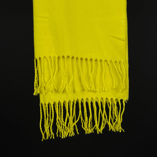 SIN MARCA Bufanda Amarillo Talle Unico
