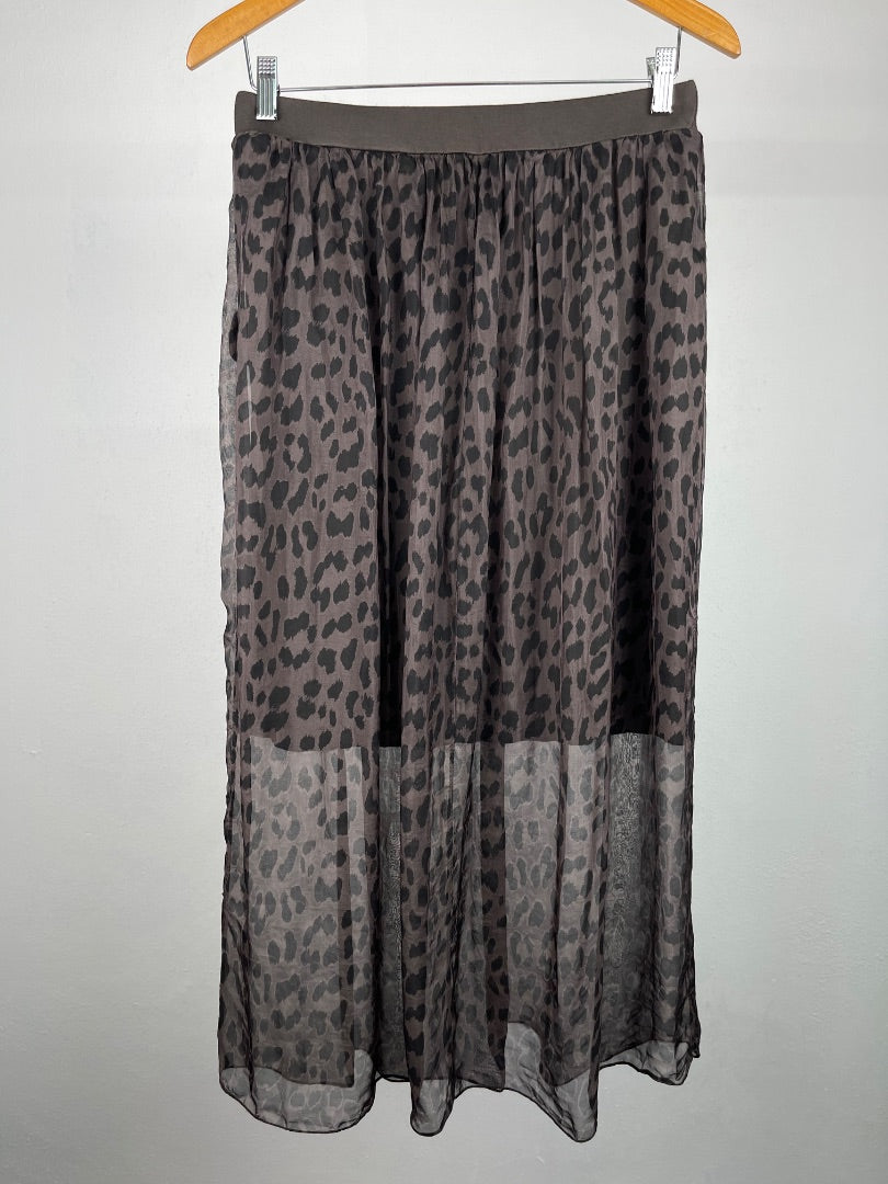 UNDICI Pollera Larga Varios  Animal Print Talle L