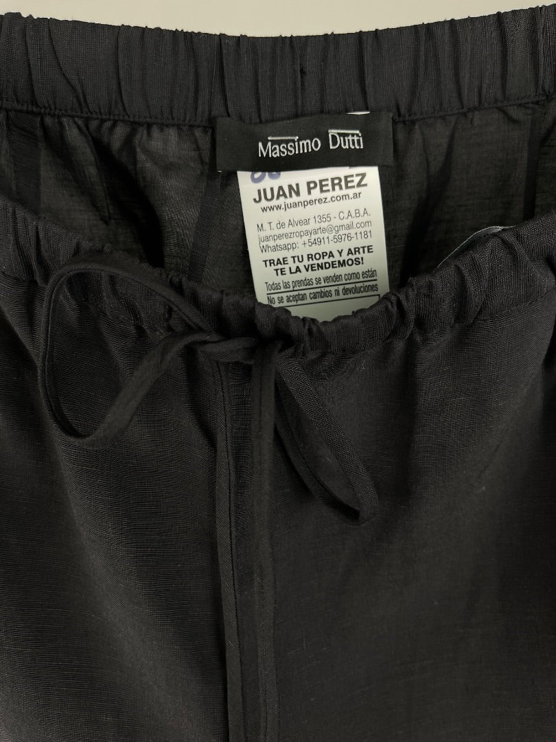 MASSIMO DUTTI Pantalon Negro Talle 4